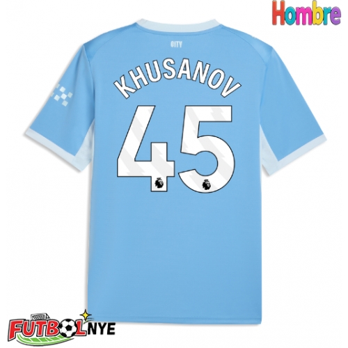 Camiseta Manchester City Abdukodir Khusanov #45 Primera Equipación 2026-27 manga corta
